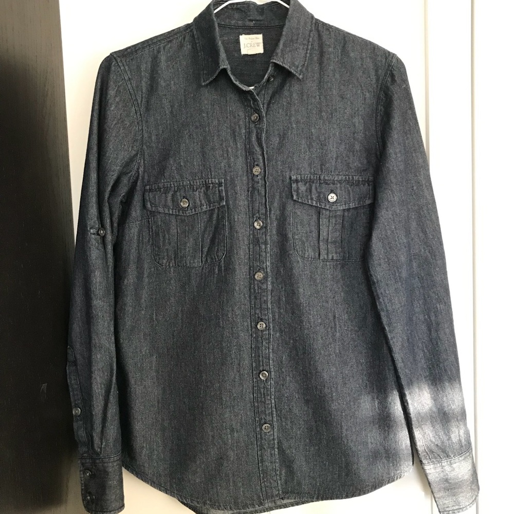 J. Crew Chambray Button Down XS